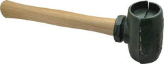 Garland - 3-1/2 Lb Head 2" Face Malleable Iron Split Head Hammer - Wood Handle - Best Tool & Supply