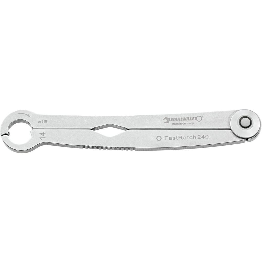 Flare Nut Wrenches; Type: Open End; Size (Inch): 12 mm; 15/32 in; Size (mm): 12 mm; 15/32 in; Head Type: Single; Straight; Opening Type: Patent Design, Ratcheting; Head Offset Angle: 0; Non-sparking: No; Insulated: No; Magnetic: No; Corrosion-resistant: N