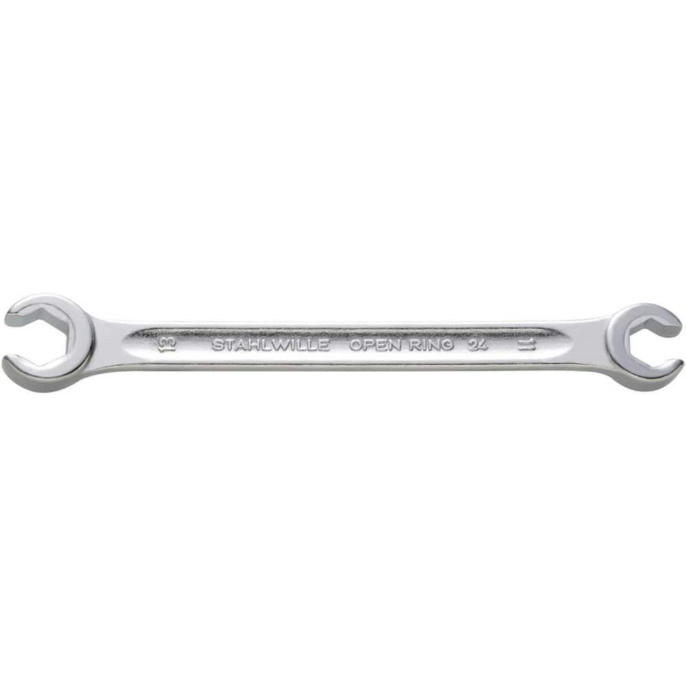 Flare Nut Wrenches; Type: Open End; Size (Inch): 12 mm; 10mm; Size (mm): 12 mm; 10mm; Head Type: Double; Offset; Opening Type: 6-Point Flare Nut; Head Offset Angle: 10; Non-sparking: No; Insulated: No; Magnetic: No; Corrosion-resistant: No; Ratcheting: No