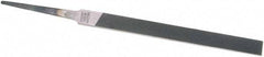 Nicholson - 4" Standard Precision Swiss Pattern Regular Pillar File - Double Cut, With Tang - Best Tool & Supply