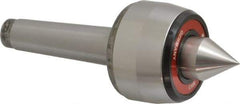 Rohm - MT3 Taper Shank, 2.362" Head Diam 500 Lb Capacity Live Center - 5,000 Max RPM, 1.661" Head Length, 63/64" Point Diam, 1.221" Point Len, 1,100 Lb Max Workpc, 6.319" OAL, Standard Point - Best Tool & Supply