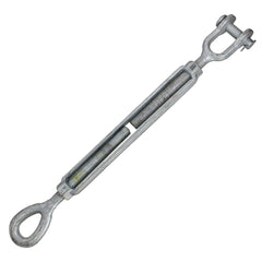 Turnbuckles; Turnbuckle Type: Jaw & Eye; Working Load Limit: 15200 lb; Thread Size: 1-1/4-18 in; Turn-up: 18 in; Closed Length: 36.05 in; Material: Steel; Finish: Galvanized