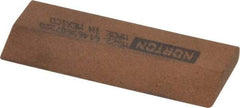 Norton - 2-1/4" Long x 7/8" Diam x 3/16" Thick, Aluminum Oxide Sharpening Stone - Round, Medium Grade - Best Tool & Supply