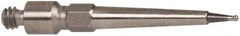 TESA Brown & Sharpe - 0.38mm Ball Diam, Carbide, Ball Test Indicator Contact Point - 1/2" Contact Point Length, Use with Brown & Sharpe BesTest 599 Series - Best Tool & Supply