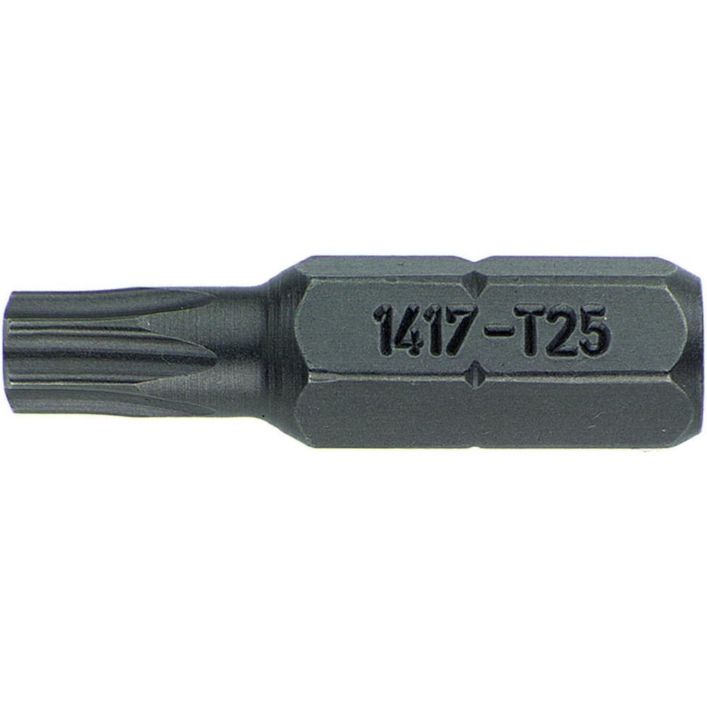 Power & Impact Screwdriver Bits & Holders; Bit Type: Torx; Power Bit; Hex Size (Inch): 1/4 in; Blade Width (mm): 5.50; Blade Thickness (mm): 5.5000; Drive Size: 1/4 in; Body Diameter (Inch): 1/4 in; Overall Length (Decimal Inch): 1.0000; Number Of Pieces: