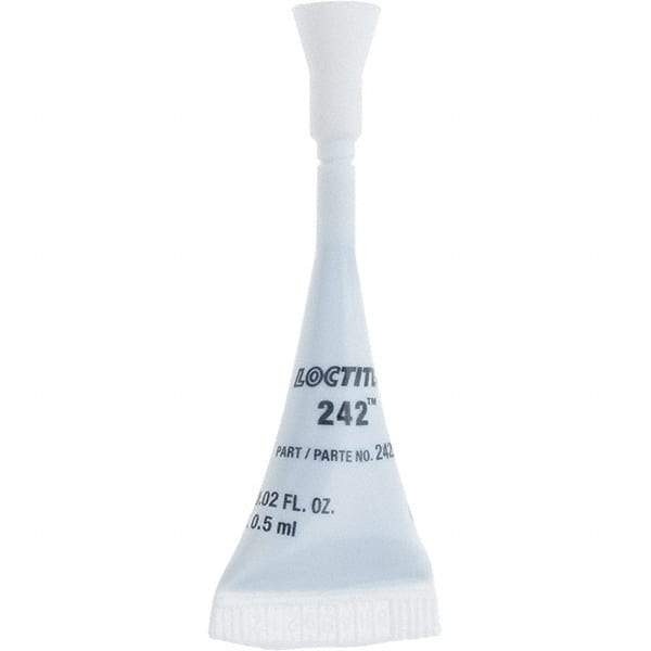 Loctite - 0.5 mL, White, Medium Strength Threadlocker - Series 242 - Best Tool & Supply