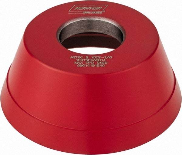 Norton - 3-3/4" Diam, 1-1/4" Hole Size, 1-1/2" Overall Thickness, 150 Grit, Type 11 Tool & Cutter Grinding Wheel - Very Fine Grade, CBN, Resinoid Bond - Best Tool & Supply