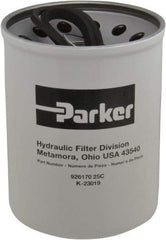 Parker - 25 Micron, 5.12" Outside Diam, 6.62" Long, Filter Element - 1-1/2" Inside Diam, Cellulose, MFE160-25/2 Hycon Part No., SF6710 Satuff - Best Tool & Supply