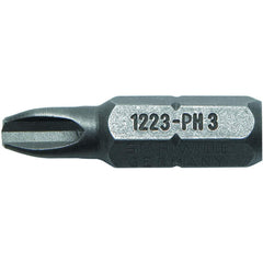 Power & Impact Screwdriver Bits & Holders; Bit Type: Phillips; Hex Size (Inch): 1/4 in; Blade Width (Decimal Inch): 0.3200; Blade Thickness (Decimal Inch): 0.3200; Drive Size: 1/4 in; Body Diameter (Inch): 1/4 in; Phillips Size: #0; Overall Length (Decima