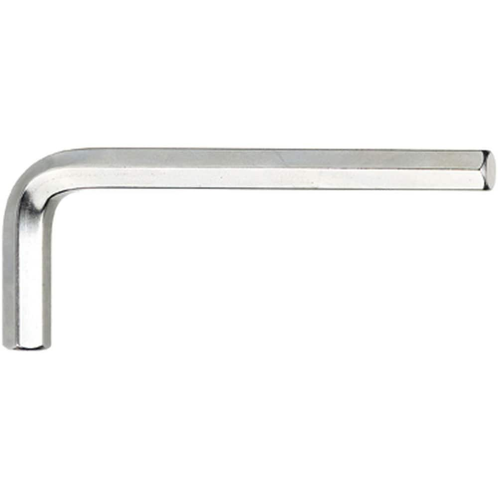 Hex Keys; End Type: Hex; Hex Size (Decimal Inch): 1.0700; Handle Type: L-Handle; Arm Style: Long; Short; Arm Length: 9.8426 in; Overall Length (Inch): 0; Overall Length (mm): 250.0000; Handle Color: Silver; Overall Length Range: 9″ and Longer; Blade Lengt