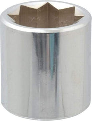 Proto - 1", 1/2" Drive, Standard Hand Socket - 8 Points, 1-3/4" OAL, Alloy Steel, Chrome Finish - Best Tool & Supply