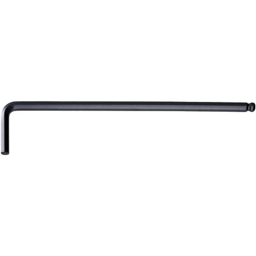 Hex Keys; End Type: Ball; Hex; Hex Size (Decimal Inch): 0.0800; Handle Type: L-Handle; Arm Style: Long; Short; Arm Length: 4.8819 in; Overall Length (Inch): 0; Overall Length (mm): 124.0000; Handle Color: Black; Overall Length Range: 3″ - 5.9″; Blade Leng