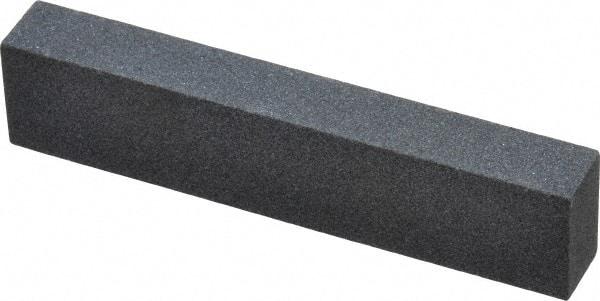 Norton - 3-1/2" Long x 3/4" Wide x 1/2" Thick, Silicon Carbide Sharpening Stone - Rectangle, Medium Grade - Best Tool & Supply