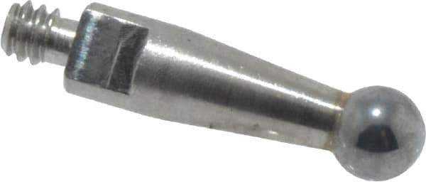 Mitutoyo - 2mm Ball Diam, Carbide, Ball Test Indicator Contact Point - 9.2mm Contact Point Length, Use with Mitutoyo 513 Series Dial Test Indicators - Best Tool & Supply