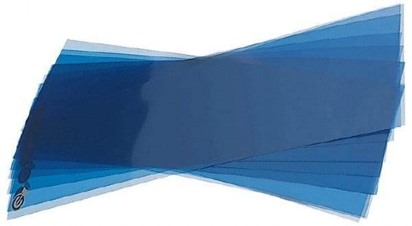 Precision Brand - 10 Piece, 5" Wide x 20" Long Plastic Shim Stock Sheet - Blue - Best Tool & Supply