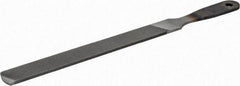 Nicholson - 8" Long, Hand American-Pattern File - Single, Double Cut, Handle - Best Tool & Supply