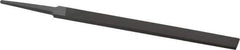 Nicholson - 6" Standard Precision Swiss Pattern Regular Pillar File - Double Cut, With Tang - Best Tool & Supply