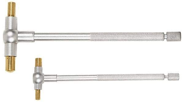 TESA Brown & Sharpe - 3/4 to 2-1/8 Inch, 4-1/4 Inch Overall Length, Telescoping Gage - Satin Chrome Finish - Best Tool & Supply