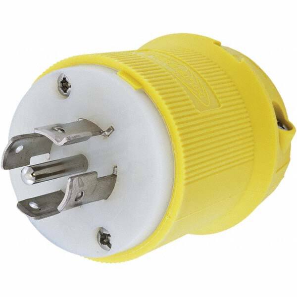 Hubbell Wiring Device-Kellems - 3-Phase Wye 120/208 VAC 20A NEMA L21-20P Marine Twist Lock Plug - Best Tool & Supply