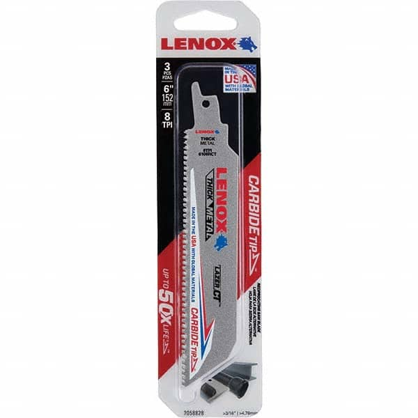 Lenox - Reciprocating Saw Blades Blade Material: Carbide Blade Length (Inch): 6 - Best Tool & Supply