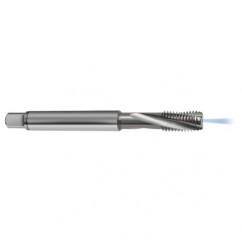 M8x1.0 6H 3-Flute Carbide Semi-Bottoming 15 degree Spiral Flute Tap-Bright - Best Tool & Supply