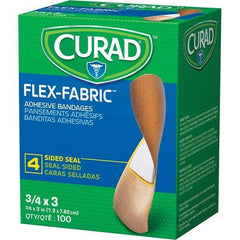 Curad - 3" Long x 3/4" Wide, General Purpose Self-Adhesive Bandage - Woven Fabric Bandage - Best Tool & Supply