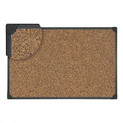 UNIVERSAL - Cork Bulletin Boards Style: Open Cork Bulletin Board Color: Black - Best Tool & Supply