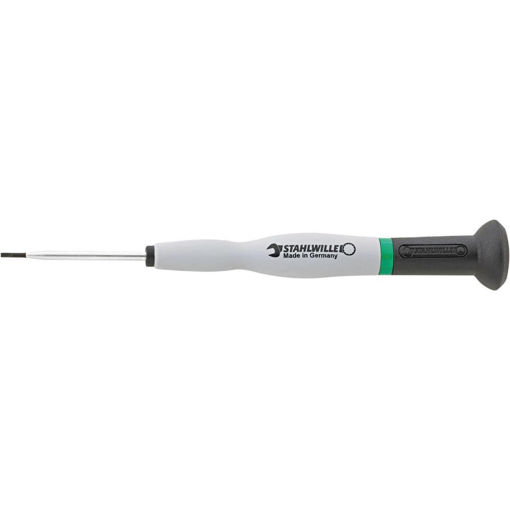 Precision & Specialty Screwdrivers; Tool Type: Precision Slotted Screwdriver; Blade Length (mm): 2; Shaft Length: 40 mm; Handle Length: 140 mm; Handle Color: Black; Green; Finish: Chrome-Plated; Body Material: Chrome Alloy Steel; Overall Length (Inch): 5.