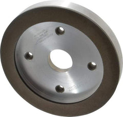 Norton - 6" Diam, 1-1/4" Hole Size, 3/4" Overall Thickness, 120 Grit, Type 6 Tool & Cutter Grinding Wheel - Fine Grade, Diamond, R Hardness, Resinoid Bond - Best Tool & Supply