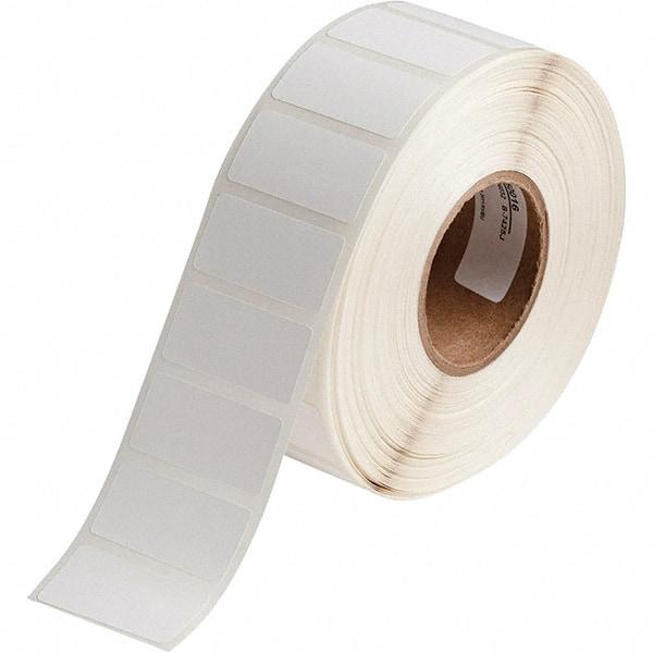 Brady - 1-1/2" Wide x 3/4" Long, White Polypropylene Inkjet Label - For BradyJet J2000 - Best Tool & Supply