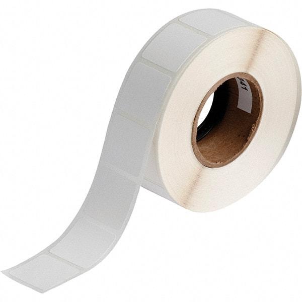 Brady - 1" Wide x 1" Long, White Polypropylene Inkjet Label - For BradyJet J2000 - Best Tool & Supply