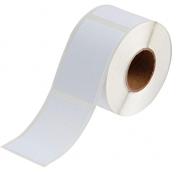 Brady - 3.35" Wide x 2-11/64" Long, White Vinyl Inkjet Label - For BradyJet J2000 - Best Tool & Supply