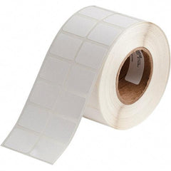 Brady - 3/4" Wide x 1" Long, White Polypropylene Inkjet Label - For BradyJet J2000 - Best Tool & Supply