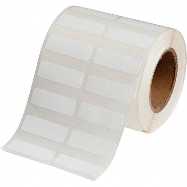 Brady - 1/2" Wide x 1-1/2" Long, White Polypropylene Inkjet Label - For BradyJet J2000 - Best Tool & Supply