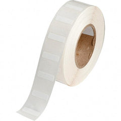 Brady - 1/4" Wide x 53/64" Long, White Polypropylene Inkjet Label - For BradyJet J2000 - Best Tool & Supply