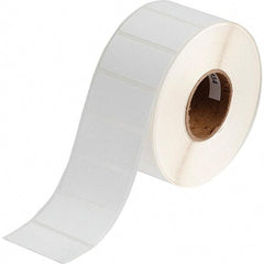 Brady - 1" Wide x 2" Long, White Polypropylene Inkjet Label - For BradyJet J2000 - Best Tool & Supply