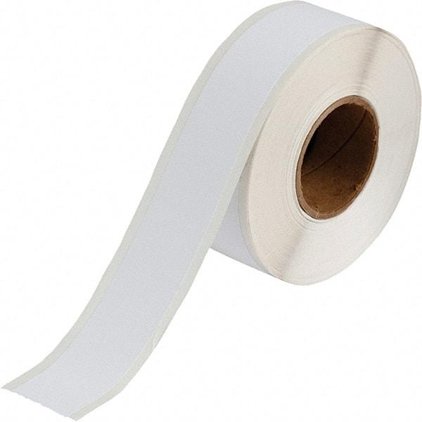 Brady - 1-1/8" Wide, White Polyester Inkjet Label - For BradyJet J2000 - Best Tool & Supply