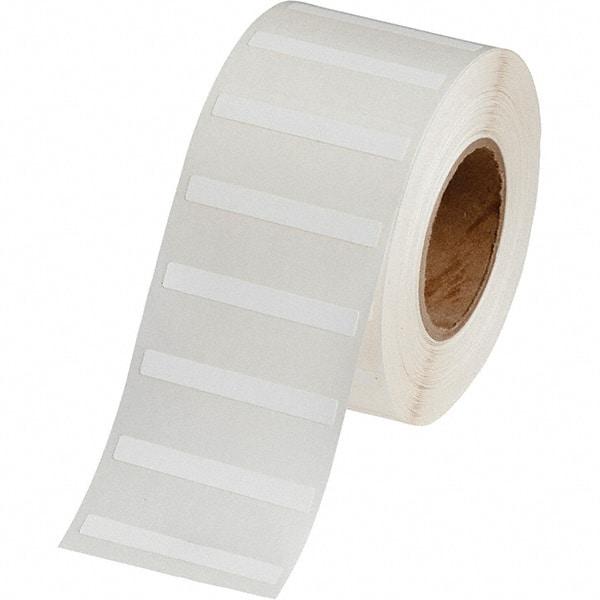 Brady - 1/4" Wide x 2" Long, White Polypropylene Inkjet Label - For BradyJet J2000 - Best Tool & Supply