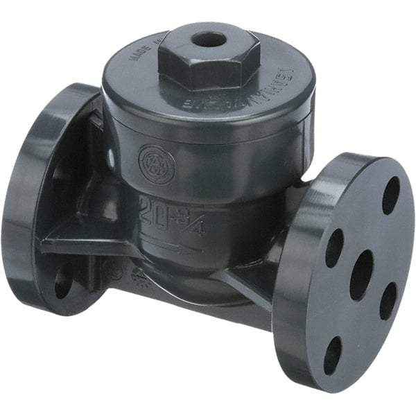 Asahi/America - 2-1/2" PVC Check Valve - Spring Check, Flanged, 150 WOG - Best Tool & Supply