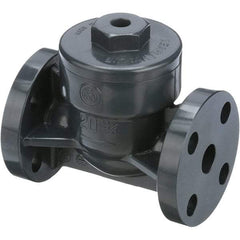 Asahi/America - 1-1/2" PVC Check Valve - Spring Check, Flanged, 150 WOG - Best Tool & Supply