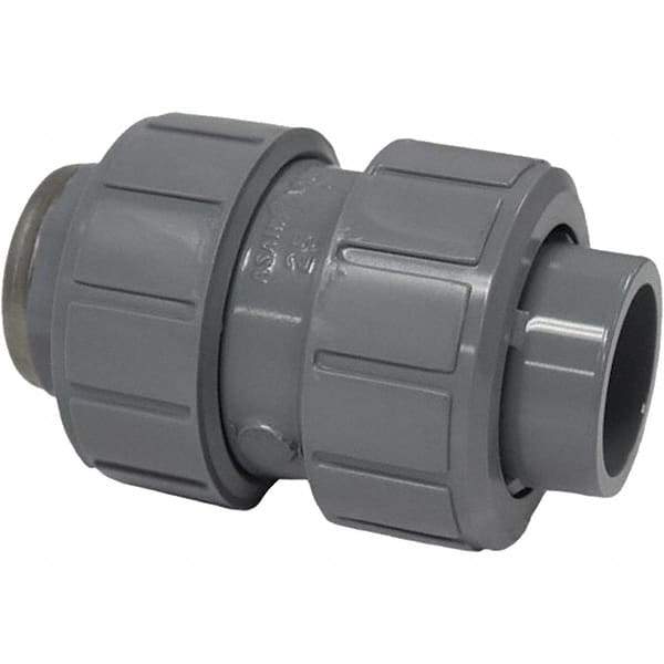 Asahi/America - 1-1/4" CPVC Check Valve - True Union Ball Check, Socket x Thread, 150 WOG - Best Tool & Supply