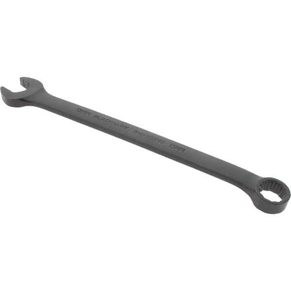 Blackhawk by Proto - 13mm 12 Point Offset Combination Wrench - 15° Offset Angle, 7.91" OAL, Steel, Black Finish - Best Tool & Supply