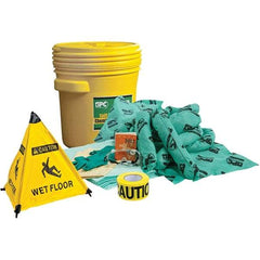 Brady SPC Sorbents - 17 Gal Capacity Chemical Spill Kit - 20 Gal Polyethylene Drum - Best Tool & Supply