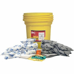 Brady SPC Sorbents - 29 Gal Capacity Oil Only & Universal Spill Kit - 30 Gal Polyethylene Drum - Best Tool & Supply