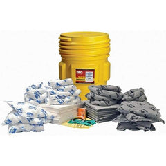 Brady SPC Sorbents - 65 Gal Capacity Oil Only & Universal Spill Kit - 65 Gal Polyethylene Drum - Best Tool & Supply