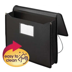 SMEAD - File Folders, Expansion Folders & Hanging Files Folder/File Type: Expanding Wallet Color: Black - Best Tool & Supply