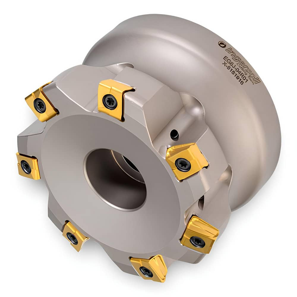 Indexable High-Feed Face Mills; Minimum Cutting Diameter: 3.1590 in; Maximum Cutting Diameter: 4.0000 in; Maximum Depth Of Cut: 0.0900 in; Arbor Hole Diameter (mm): 1.50; Compatible Insert Size Code: 324; Maximum Ramping Angle: 0.2  ™; Series: EG5J; Cutte