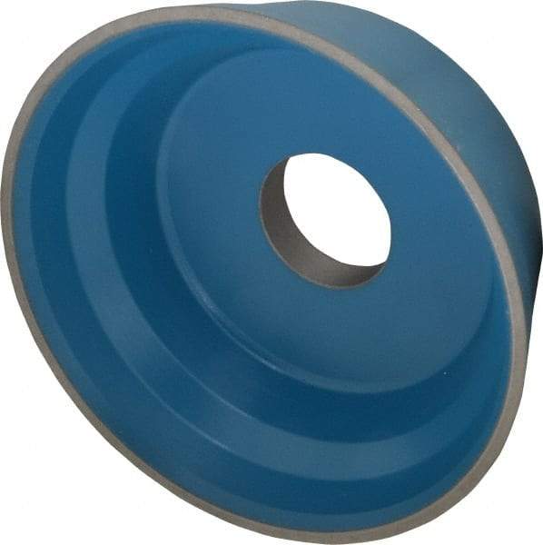 Norton - 5" Diam, 1-1/4" Hole Size, 1-3/4" Overall Thickness, 120 Grit, Type 11 Tool & Cutter Grinding Wheel - Fine Grade, Diamond, R Hardness, Resinoid Bond - Best Tool & Supply