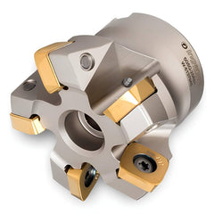 Indexable High-Feed Face Mills; Minimum Cutting Diameter: 1.6450 in; Maximum Cutting Diameter: 2.5000 in; Maximum Depth Of Cut: 0.1070 in; Arbor Hole Diameter (mm): 1.00; Compatible Insert Size Code: 1605; Maximum Ramping Angle: 3.3  ™; Series: 5G5Q; Cutt