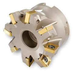 Indexable High-Feed Face Mills; Minimum Cutting Diameter: 2.7690 in; Maximum Cutting Diameter: 4.0000 in; Maximum Depth Of Cut: 0.1470 in; Arbor Hole Diameter (mm): 1.50; Compatible Insert Size Code: 1906; Maximum Ramping Angle: 1.2  ™; Series: 5G5M; Cutt